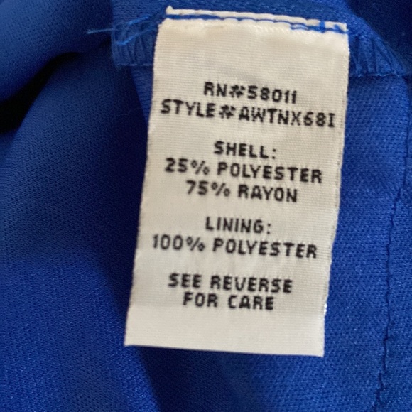 SANGRIA Blue Tiered Ruffle Dress Size 10 - Picture 9 of 9